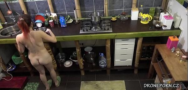  Czech teen cooking - nudist